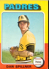 1975 Topps Mini Baseball Cards      222     Dan Spillner RC